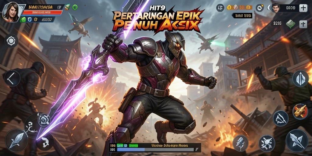 Tangkapan layar dari gameplay HIT9 yang penuh aksi dan intens.