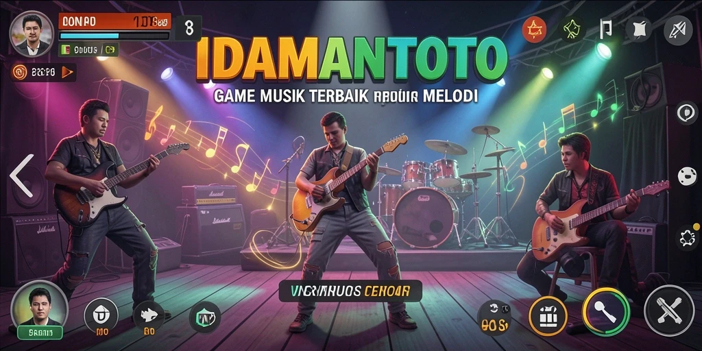 Tangkapan layar gameplay <strong>IDAMANTOTO</strong> yang menampilkan interaksi seru dengan musik.
