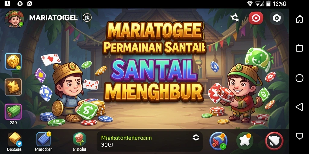 Tampilan menarik dari gameplay MARIATOGEL yang santai.