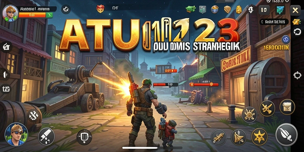 Tampilan gameplay yang mendebarkan dalam permainan strategi RATU123.
