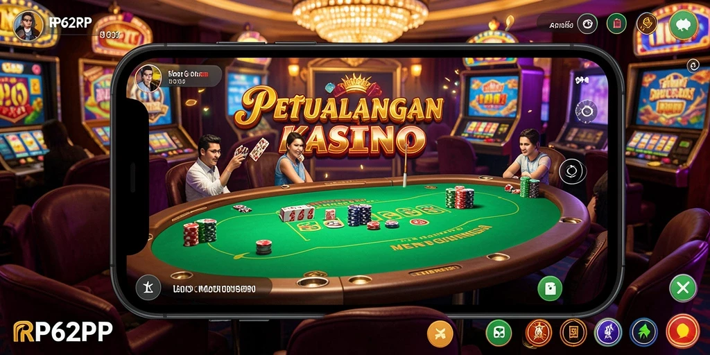Tangkapan layar gameplay RP62RP yang menampilkan suasana Kasino yang hidup.