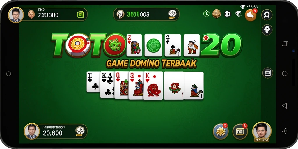 Tampilan gameplay domino di TOTO20 yang seru dan menantang.