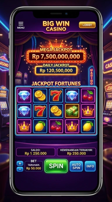 Tampilan utama aplikasi bigwin dengan fitur menarik.